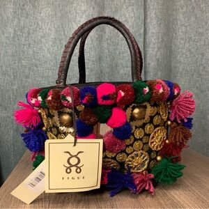 NWT FIGUE Frida Mini Tuk Tuk Tote bag Multicolor OS